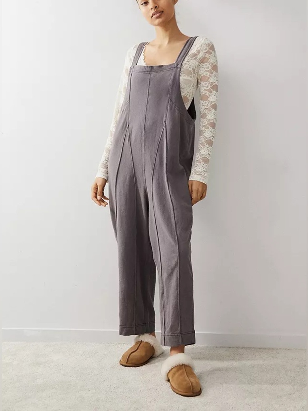 out from under jamie jumpsuit in charcoal